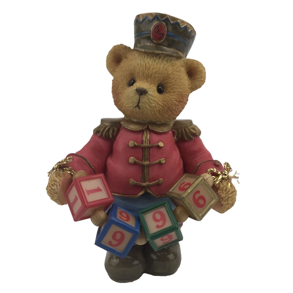 Enesco Cherished Teddies Jeffrey Toy Soldier Bear 1996 Striking Up Another Year